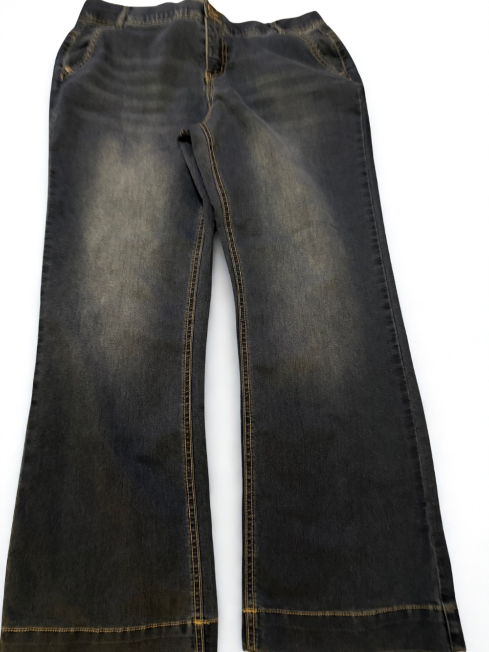 C Est. 1946 Women's 8P Curvy Wide Leg Stretch Jeans Dark Wash